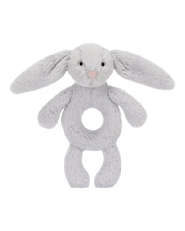 Jellycat Bashful Bunny faux-fur rattle 18cm - image 2