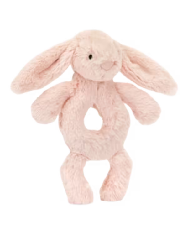 Jellycat Bashful Bunny faux-fur rattle 18cm - image 1