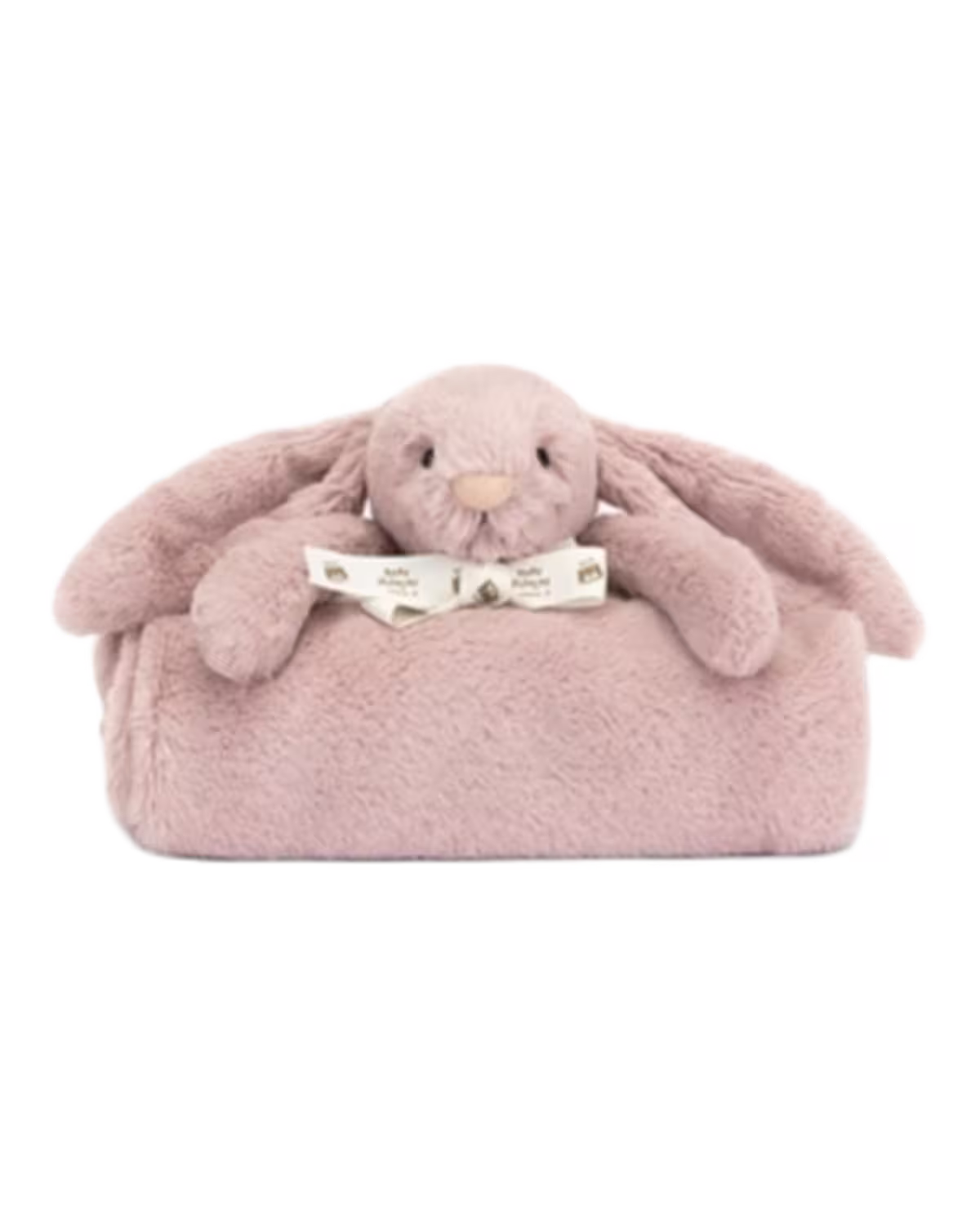 Jellycat Luxe Bashful Bunny faux-fur blanket 70cm - image 1