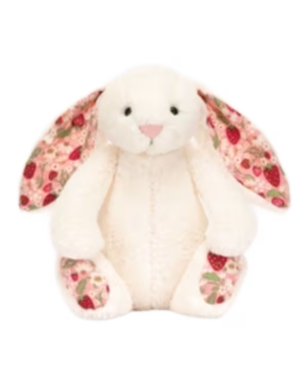 Jellycat Blossom Cream Bunny 'Berry' Little Soft Toy 18cm - image 1