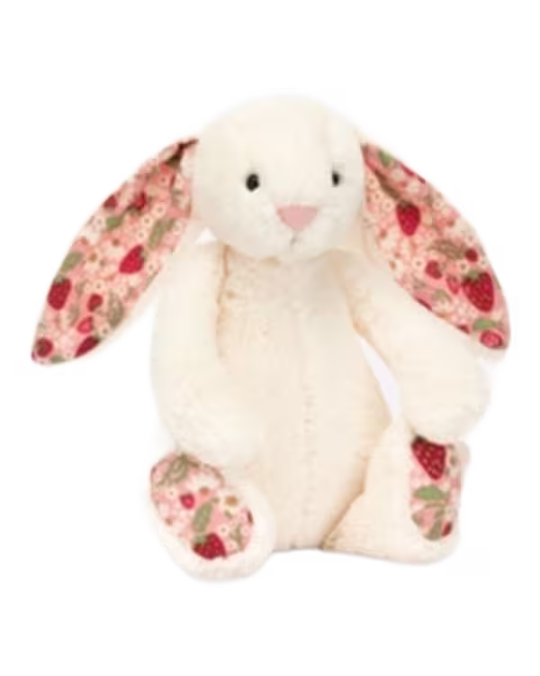 Jellycat Blossom Cream Bunny 'Berry' Little Soft Toy 18cm - image 2