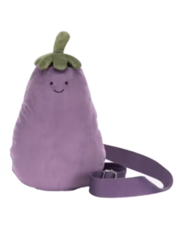 Jellycat Amuseables Aubergine Soft Bag 27cm - image 1