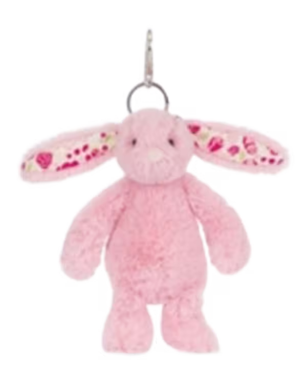 Jellycat Blushkin Blossom Bunny Soft Bag Charm 18cm - image 1