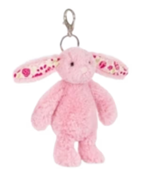 Jellycat Blushkin Blossom Bunny Soft Bag Charm 18cm - image 2