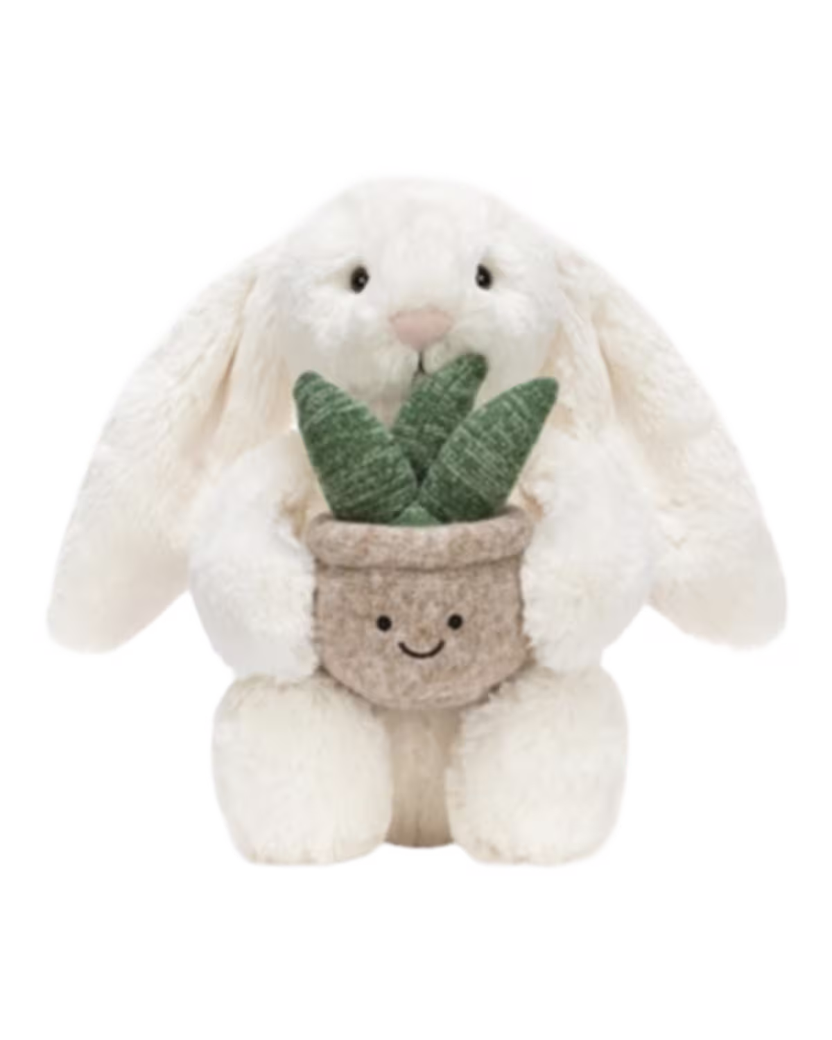 Jellycat Cream Bunny With Plant Soft Toy 31cm - image 2