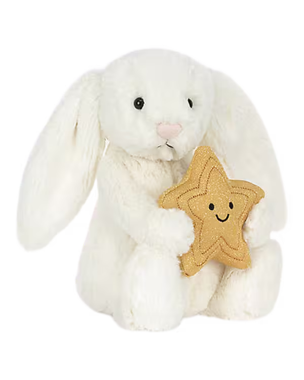 Jellycat Cream Bunny With Star Soft Toy 31cm - image 1