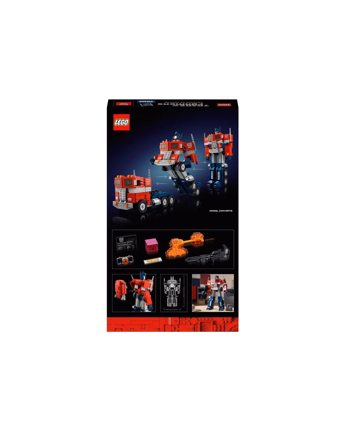 LEGO® 10302 Icons Optimus Prime, Transformers Robot Model Set - 2
