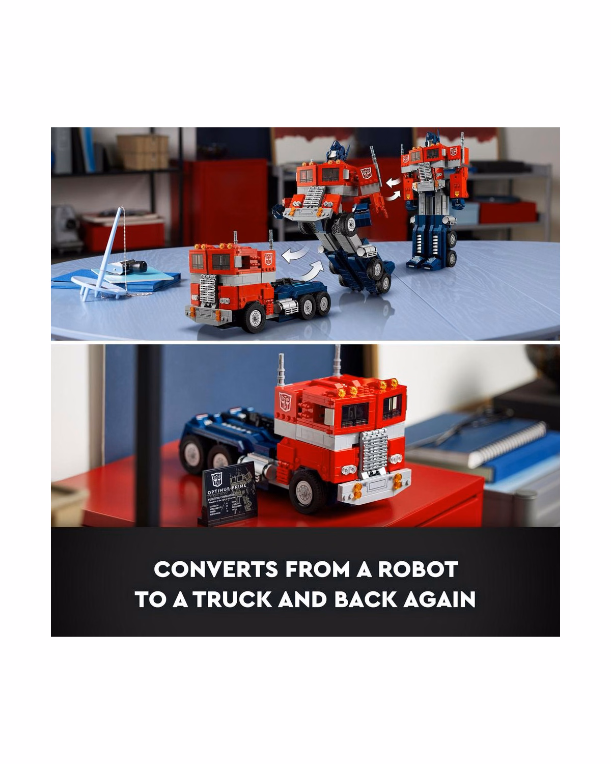 LEGO® 10302 Icons Optimus Prime, Transformers Robot Model Set - 5