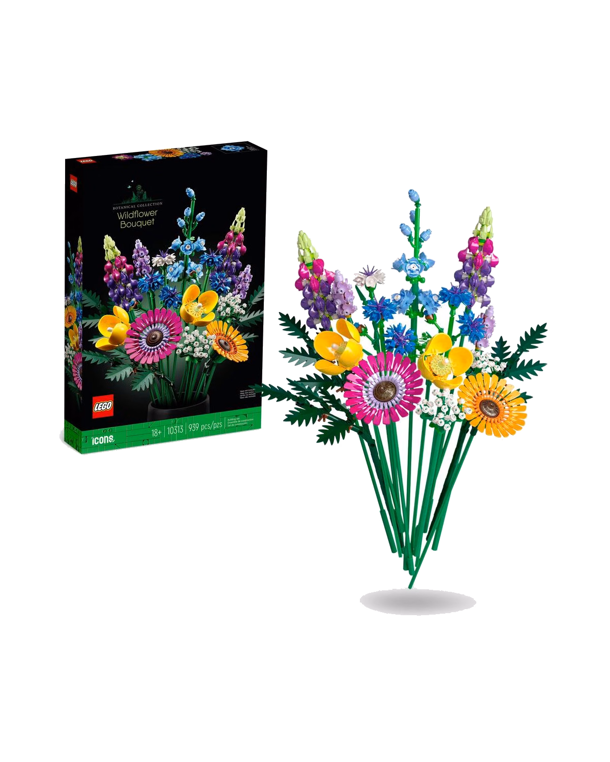 LEGO® 10313 Icons Wildflower Bouquet Flowers Set for Adults - 1