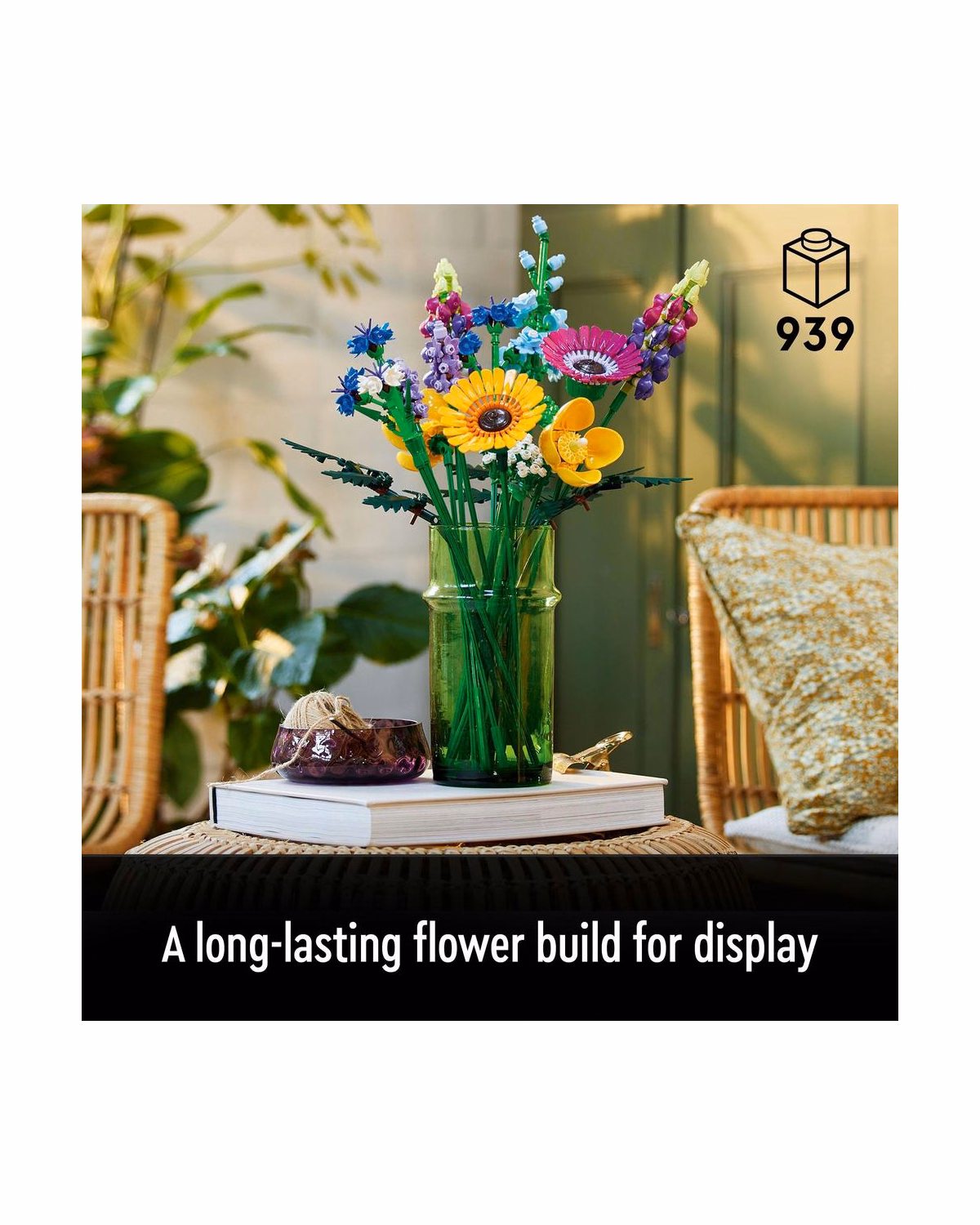 LEGO® 10313 Icons Wildflower Bouquet Flowers Set for Adults - 4