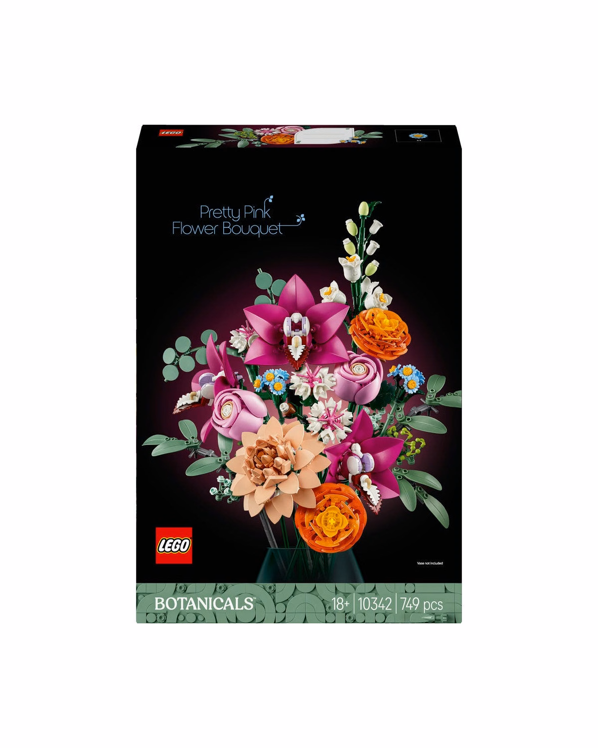 LEGO® Botanicals Pretty Pink Flower Bouquet Decor Set 10342 - 3