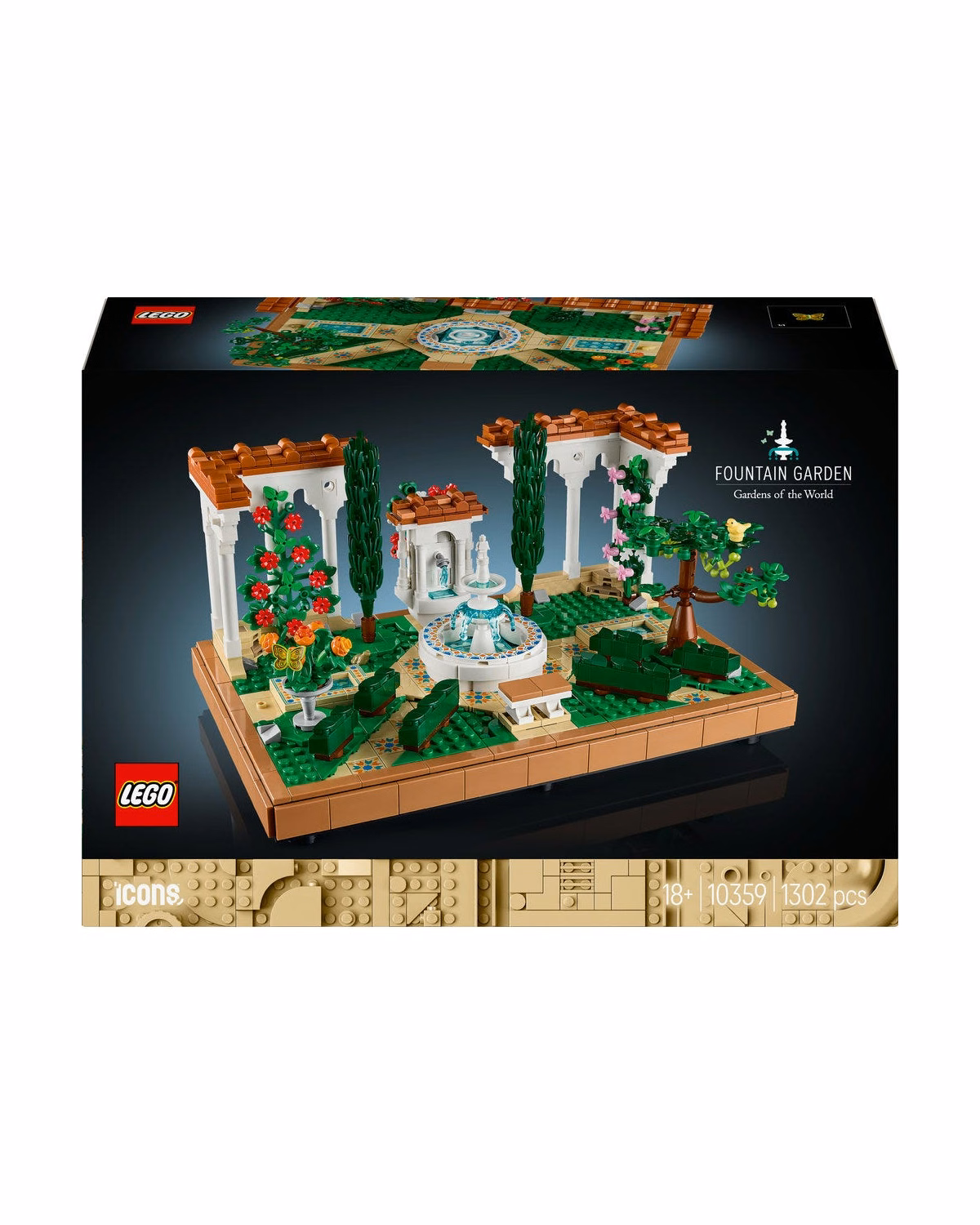 LEGO® Icons Fountain Garden Home Decor Set for Adults 10359 - 3