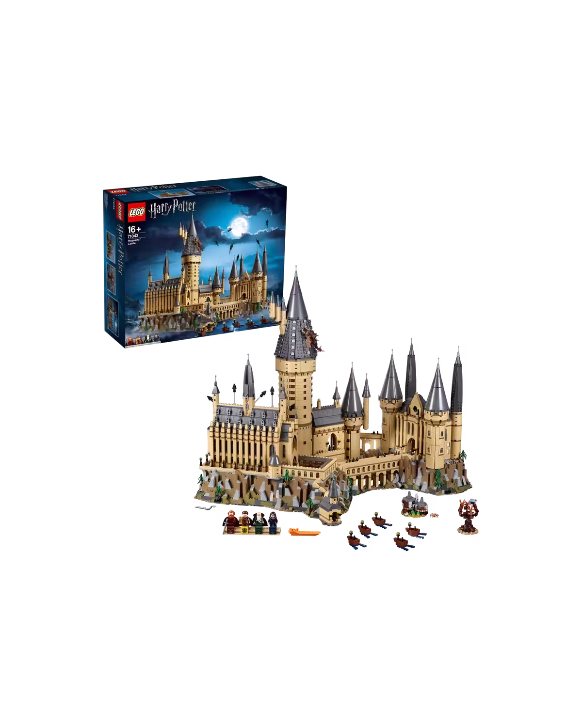 LEGO Harry Potter 71043 Hogwarts Castle Set studio view 1