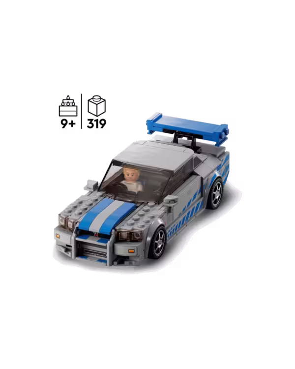 LEGO Speed Champions 76917 2 Fast 2 Furious Nissan Skyline GT-R (R34) Car Set studio view 2