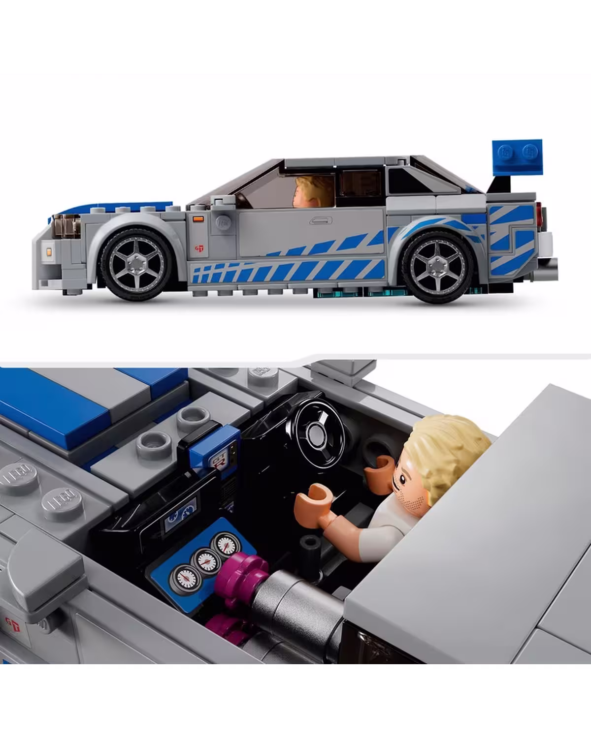 LEGO Speed Champions 76917 2 Fast 2 Furious Nissan Skyline GT-R (R34) Car Set view 4