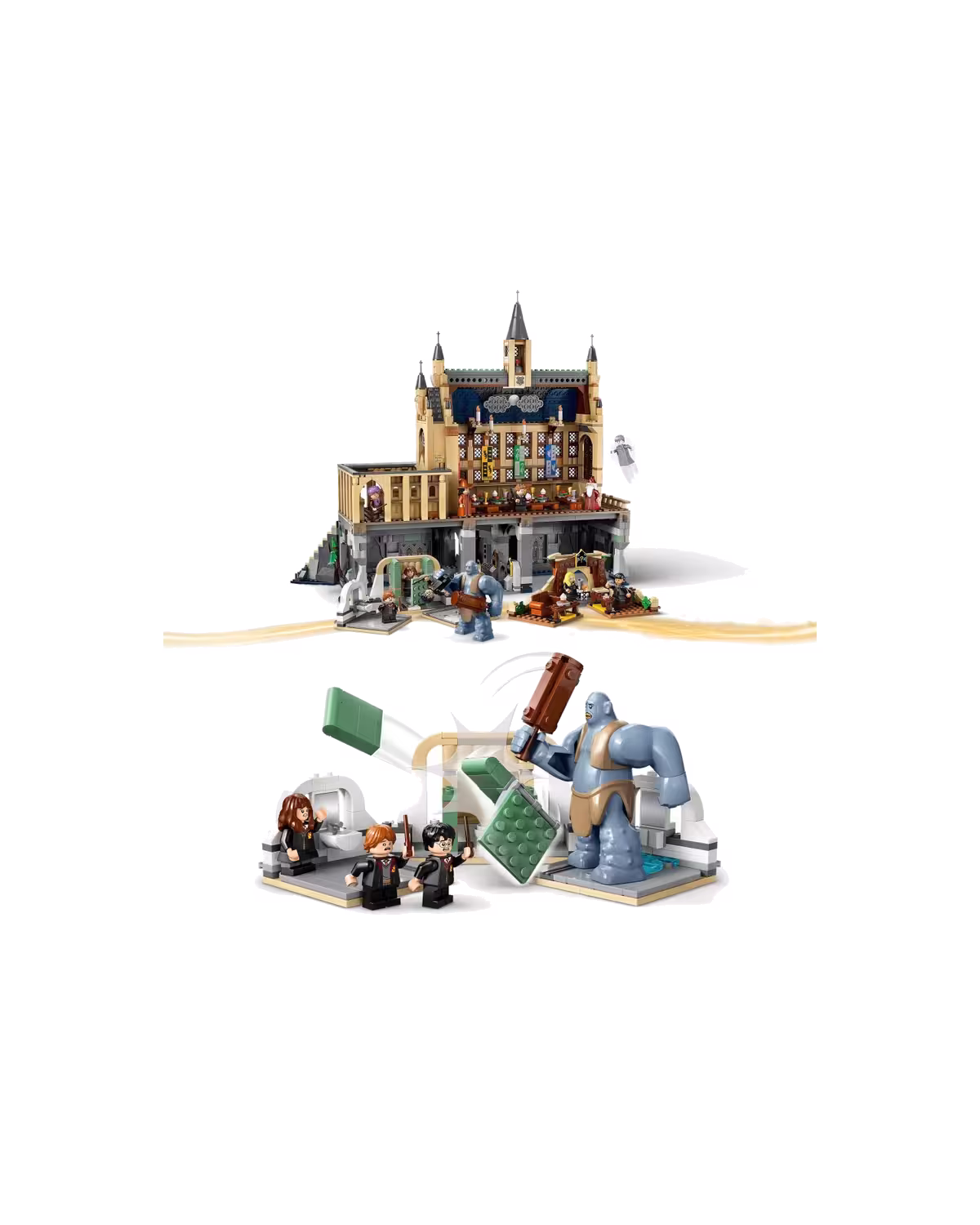 LEGO Harry Potter 76435 Hogwarts Castle: The Great Hall Set studio view 4