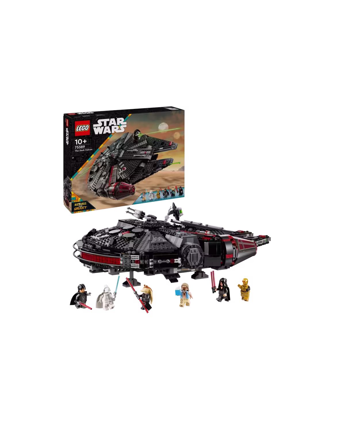 LEGO Star Wars 75389 Rebuild the Galaxy The Dark Falcon Set studio view 1