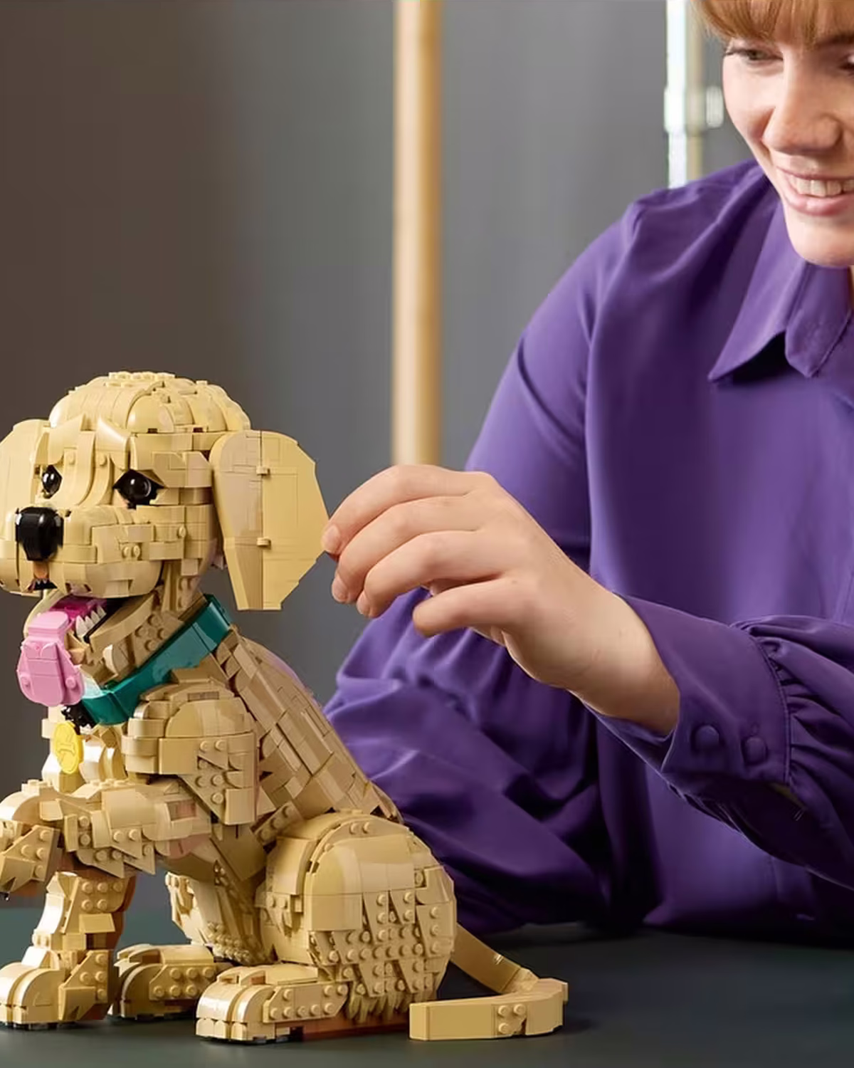 LEGO Icons 11384 Golden Retriever Puppy Set for Adults view 4