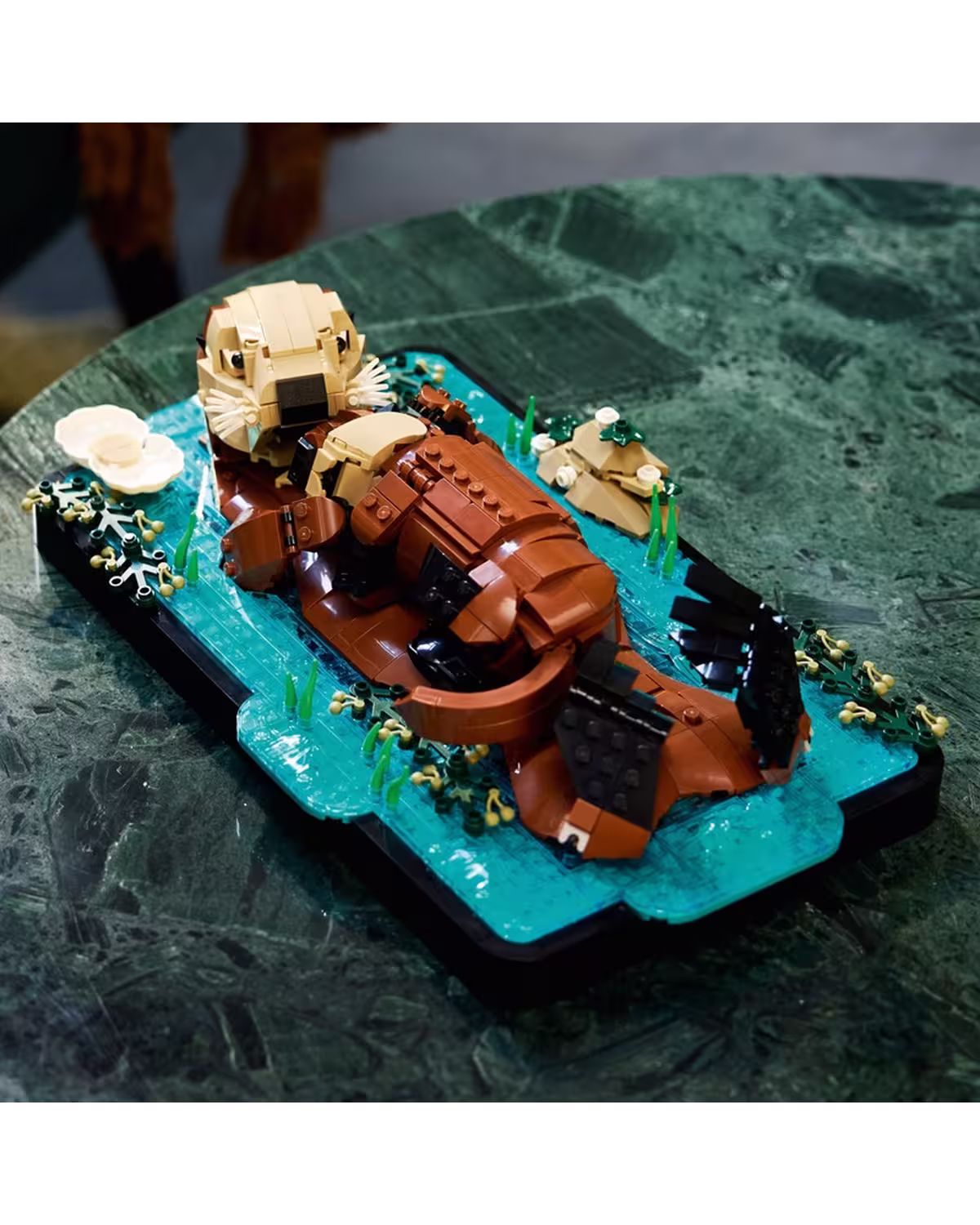 LEGO Ideas 21366 Floating Sea Otters Set for Adults view 5