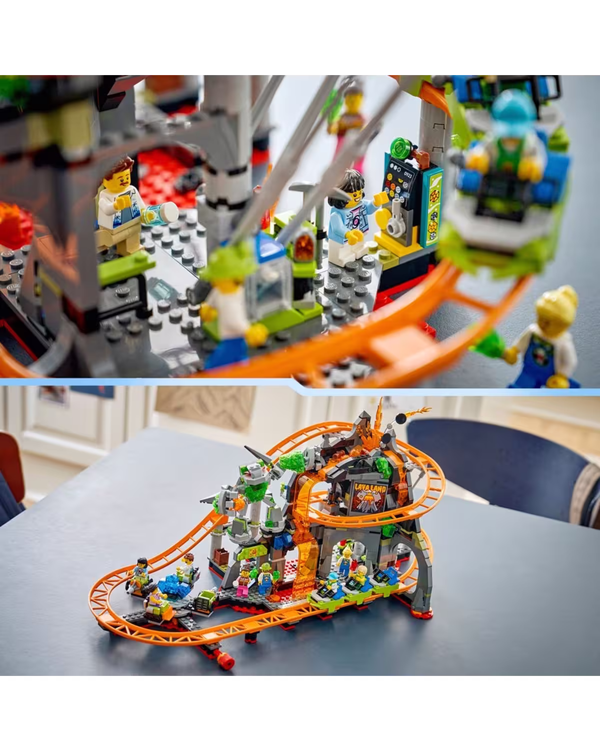 LEGO City 60501 Lava Land Roller Coaster Park Set view 5