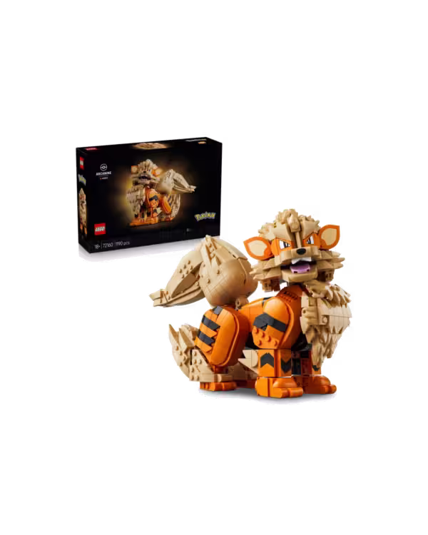 LEGO Pokémon 72160 Arcanine Set for Adults studio view 1
