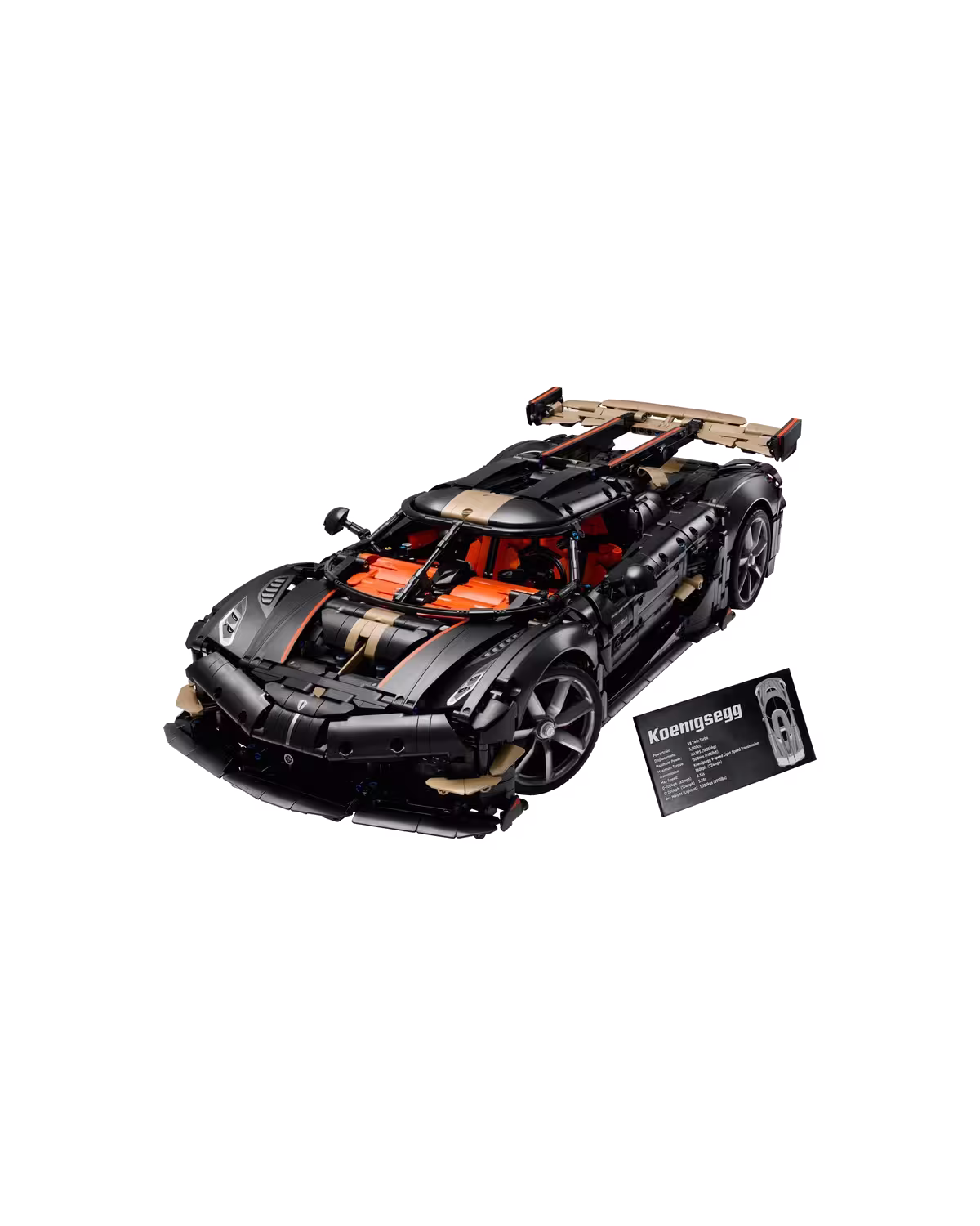 LEGO Technic 42232 Koenigsegg Sadair's Spear Megacar Set for Adults studio view 2