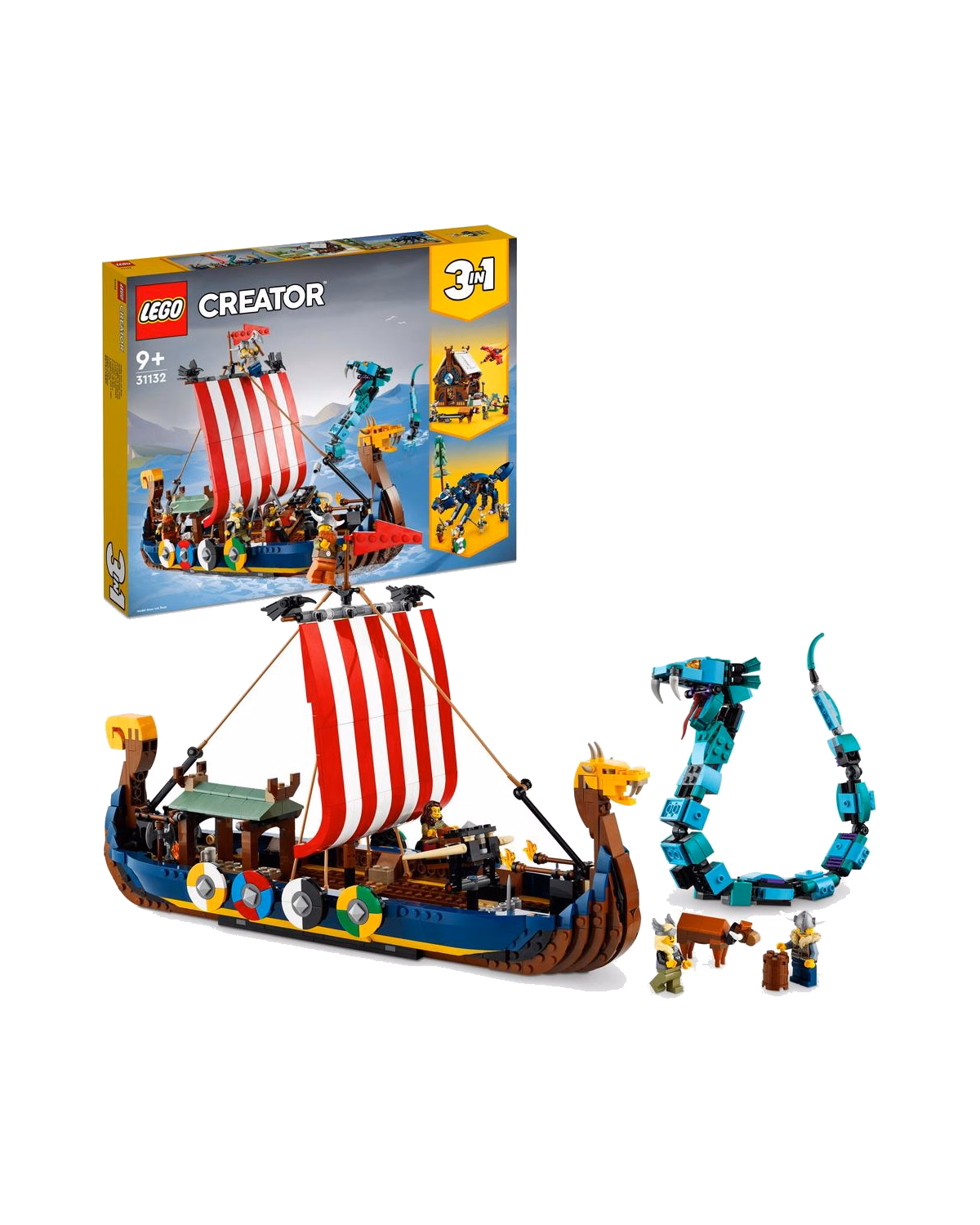 LEGO® 31132 Creator 3in1 Viking Ship and Midgard Serpent Set - 1