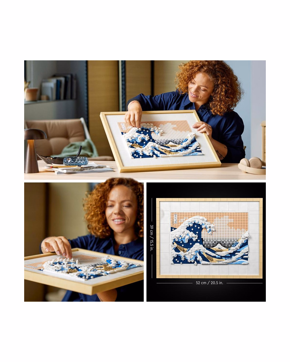 LEGO® 31208 ART Hokusai – The Great Wave Wall Art Adults Set - 5