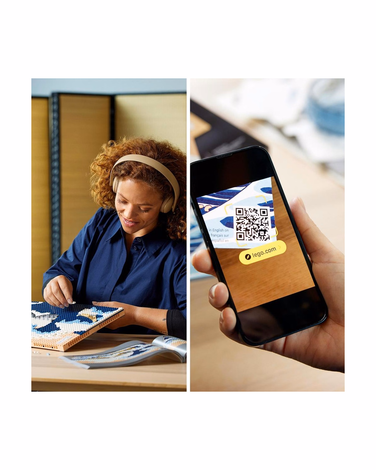 LEGO® 31208 ART Hokusai – The Great Wave Wall Art Adults Set - 6