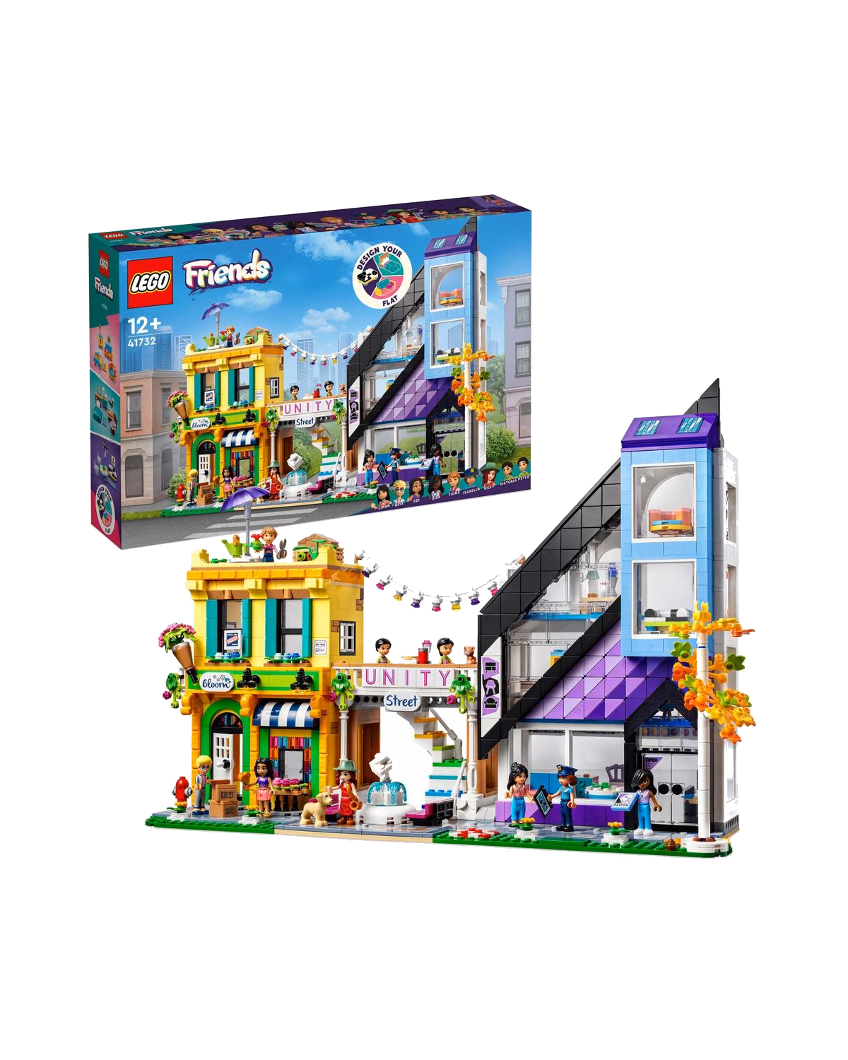 LEGO® 41732 Friends Downtown Flower And Design Stores Set - 1