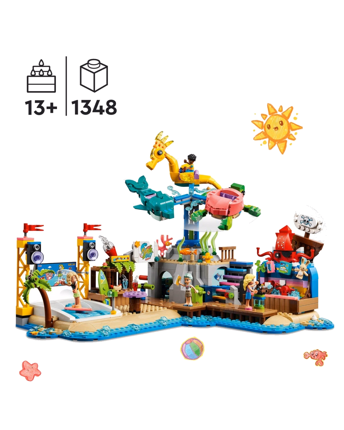 LEGO® 41737 Friends Beach Amusement Park Set for Ages 12+ - 8