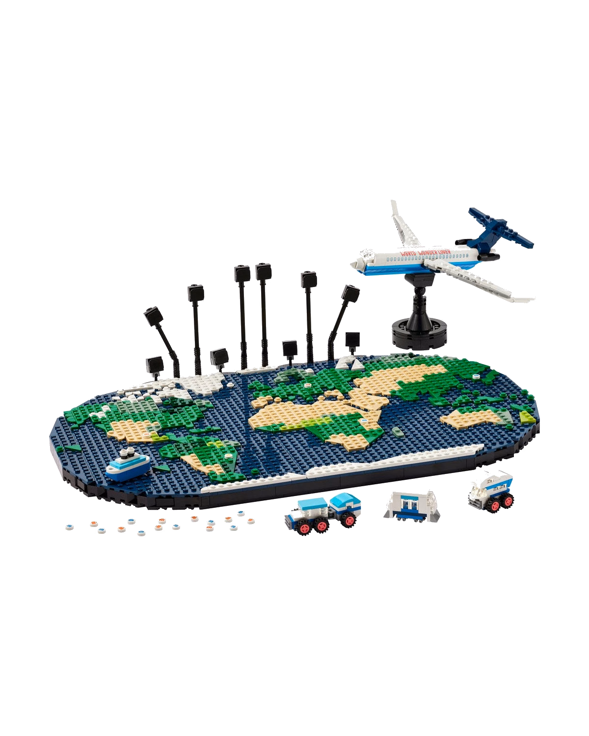 LEGO® Family Travel Moments World Map Building Toy Set 41838 - 2