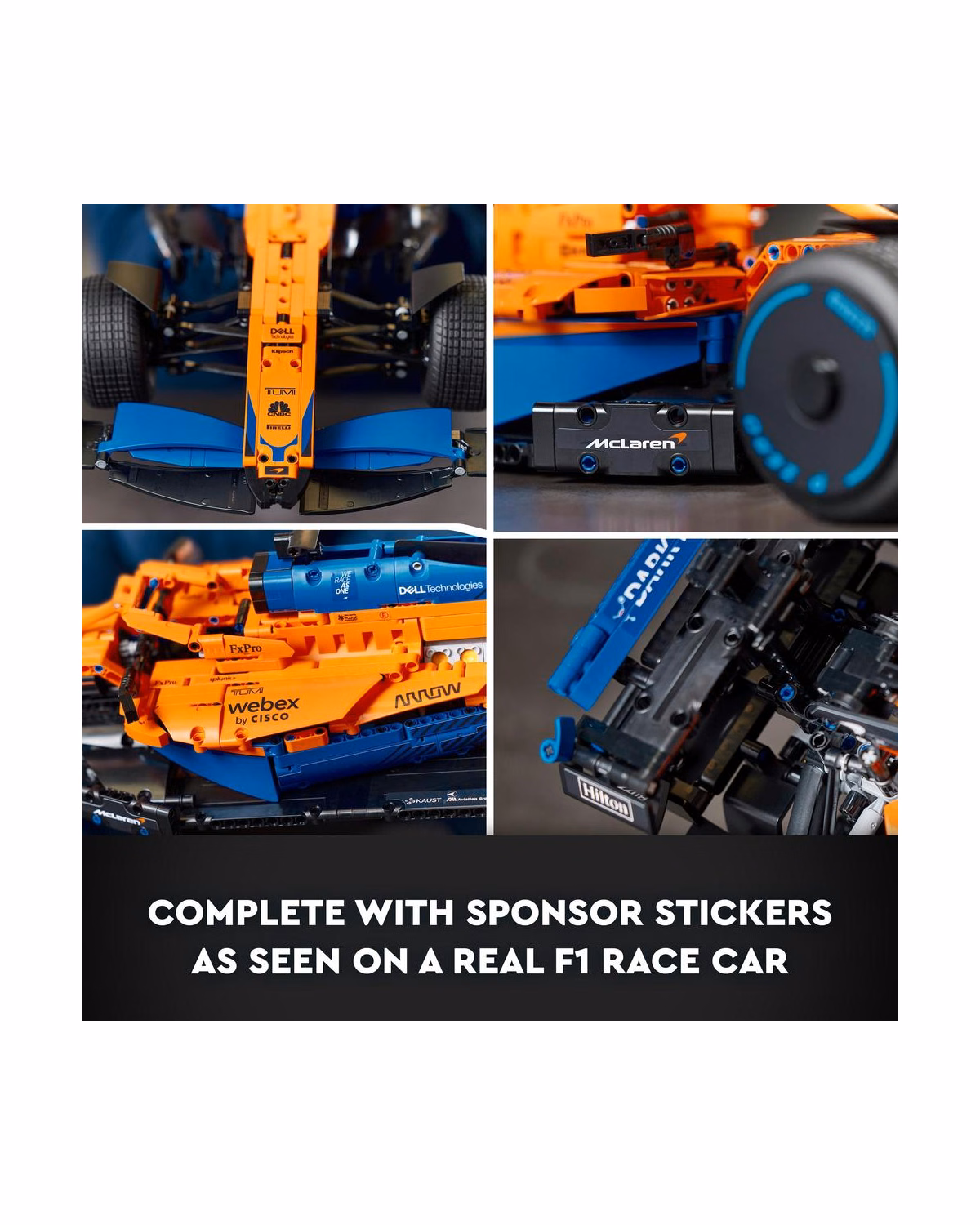 LEGO® Technic Mclaren Formula 1 2022 Race Car Model Set 42141 - 5