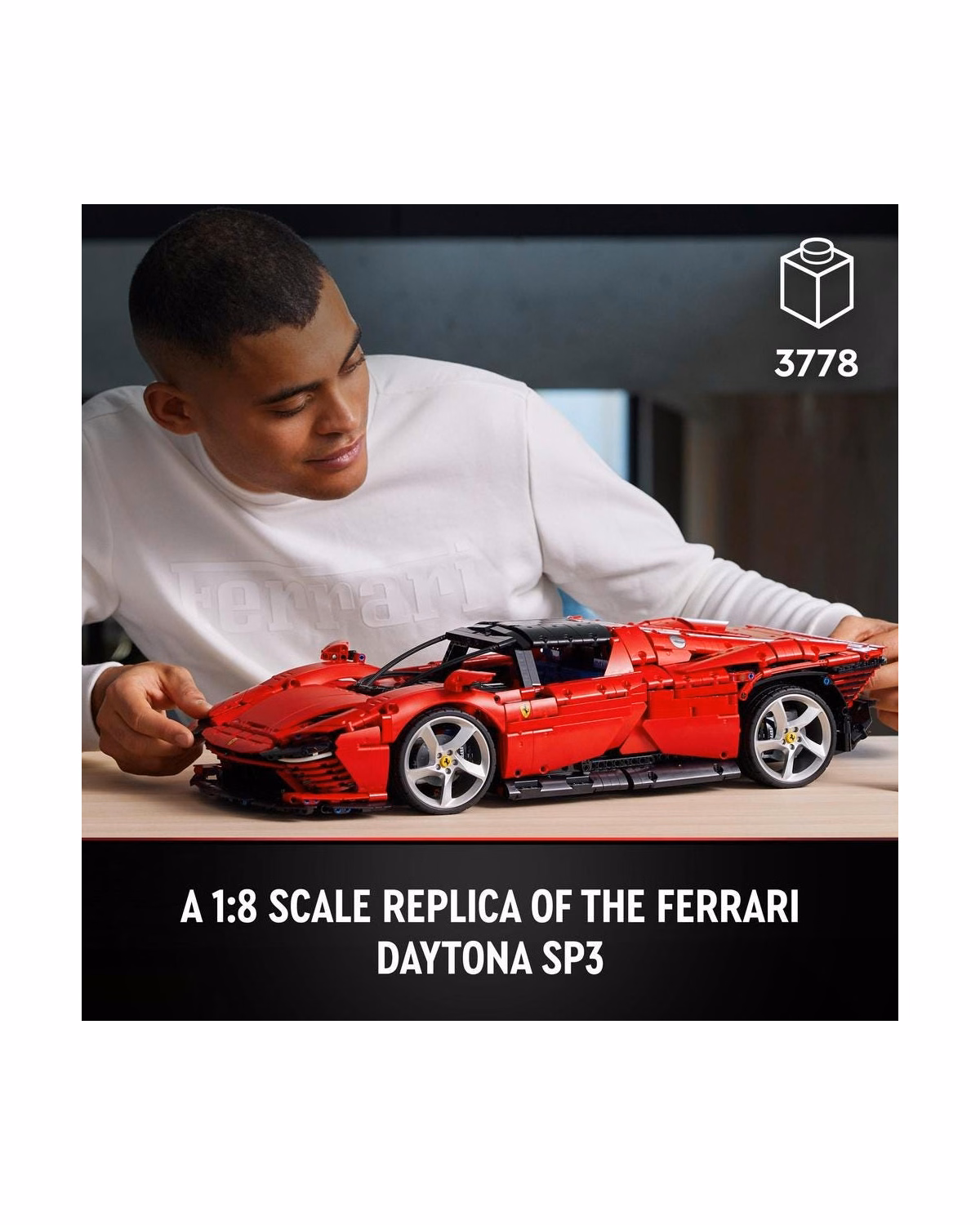 LEGO® 42143 Technic Ferrari Daytona SP3 Model Race Car Set - 6