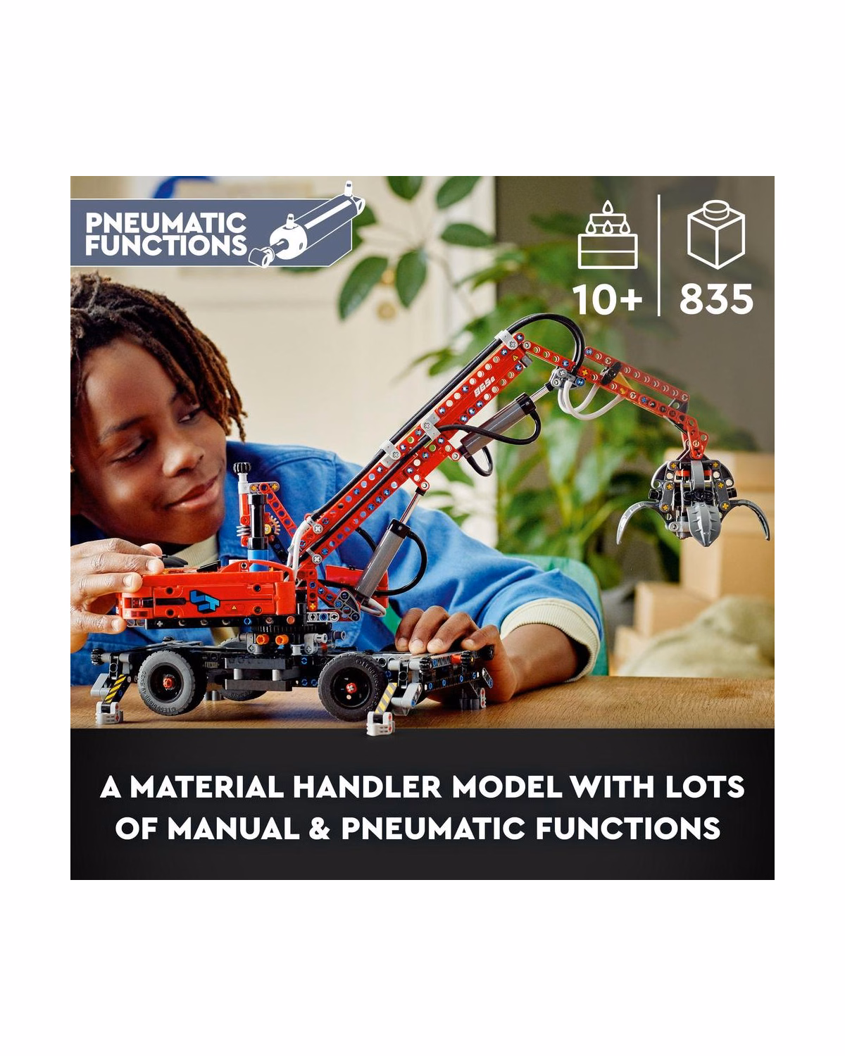 LEGO® 42144 Technic Material Handler Construction Vehicle Set - 3