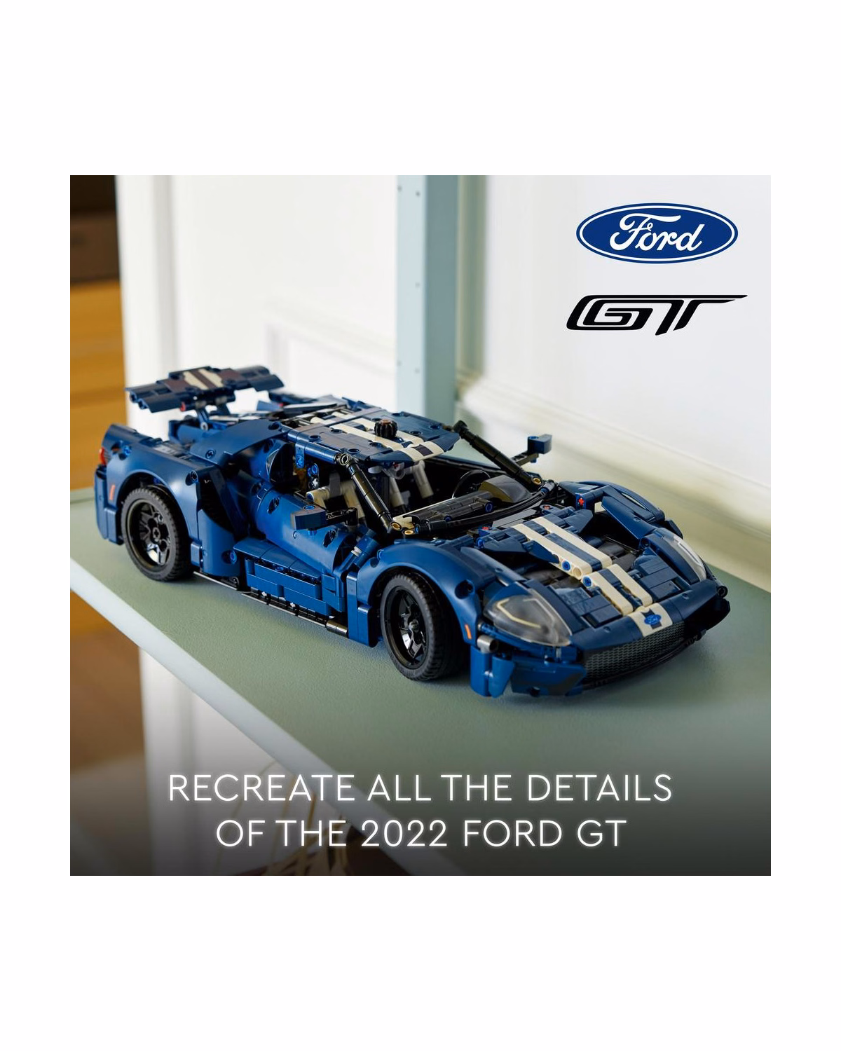 LEGO® 42154 Technic 2022 Ford GT Car Model Set for Adults - 3