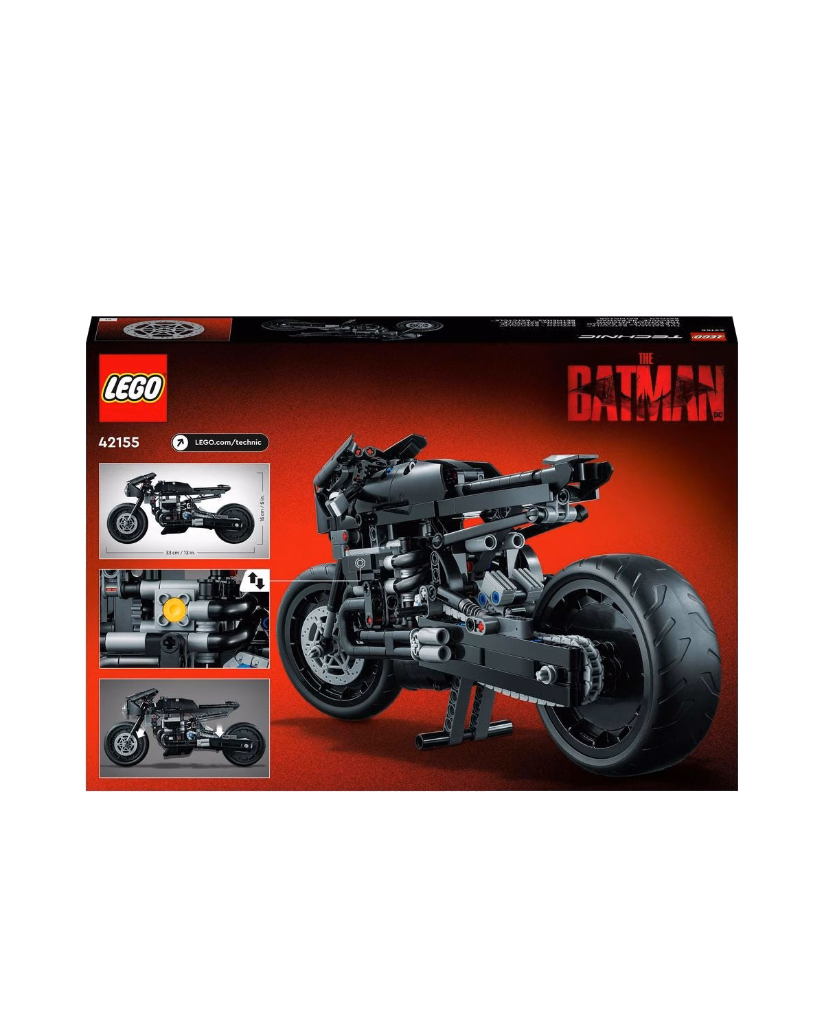 LEGO® 42155 Technic THE BATMAN – BATCYCLE Motorbike Model Toy - 2