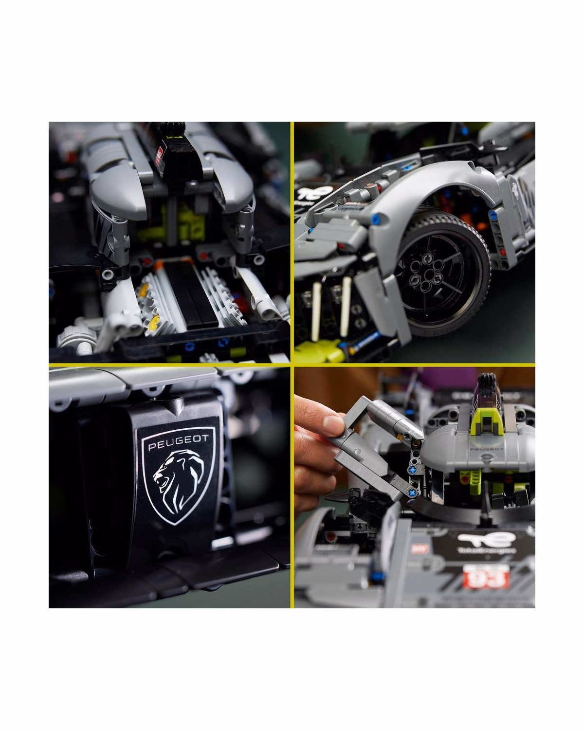 LEGO® 42156 Technic PEUGEOT 9X8 24H Le Mans Hybrid Hypercar - 3