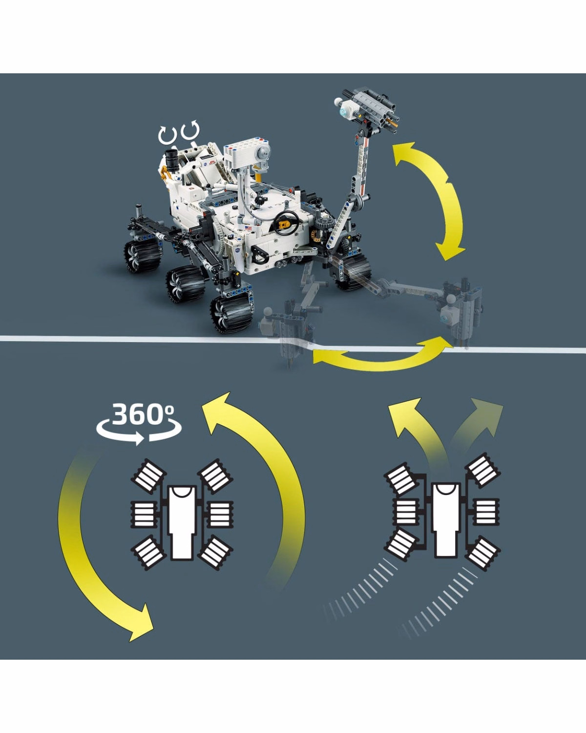 LEGO® 42158 Technic NASA Mars Rover Perseverance Space Set - 6