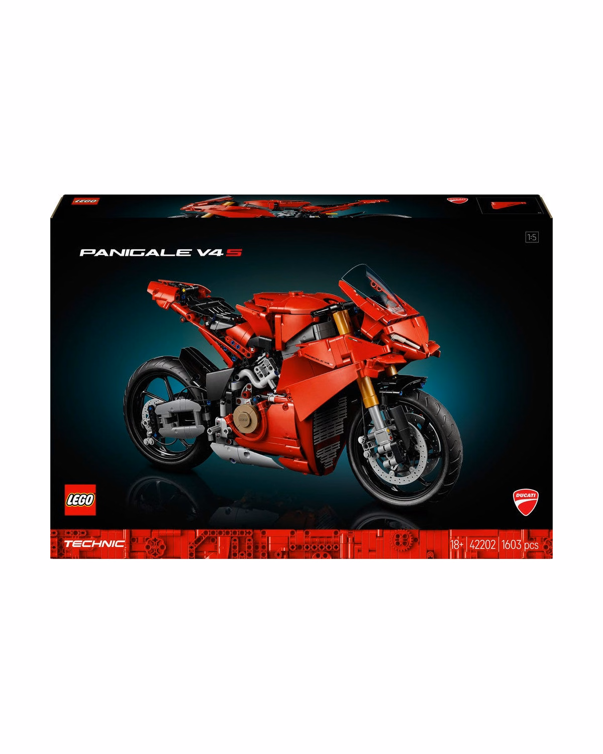 LEGO® Technic Ducati Panigale V4 S Motorcycle Model Set 42202 - 3