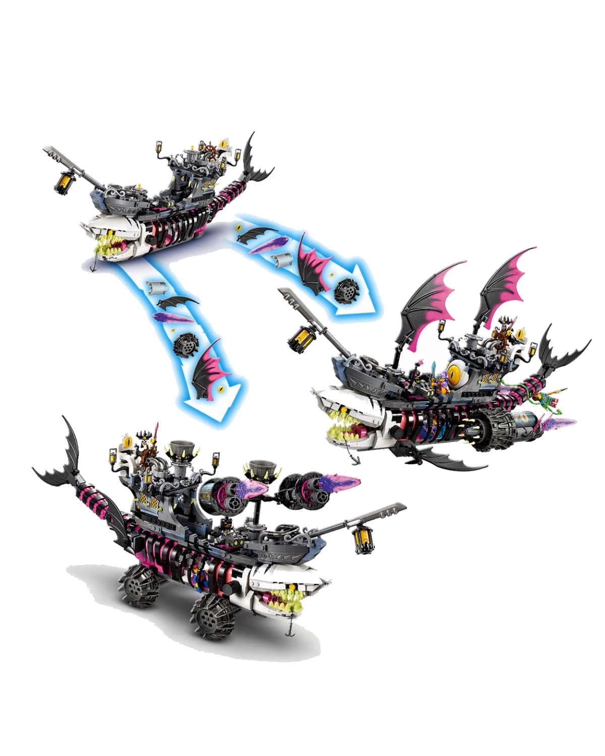 LEGO® 71469 Dreamzzz Nightmare Shark Ship, Pirate Ship Toy - 6