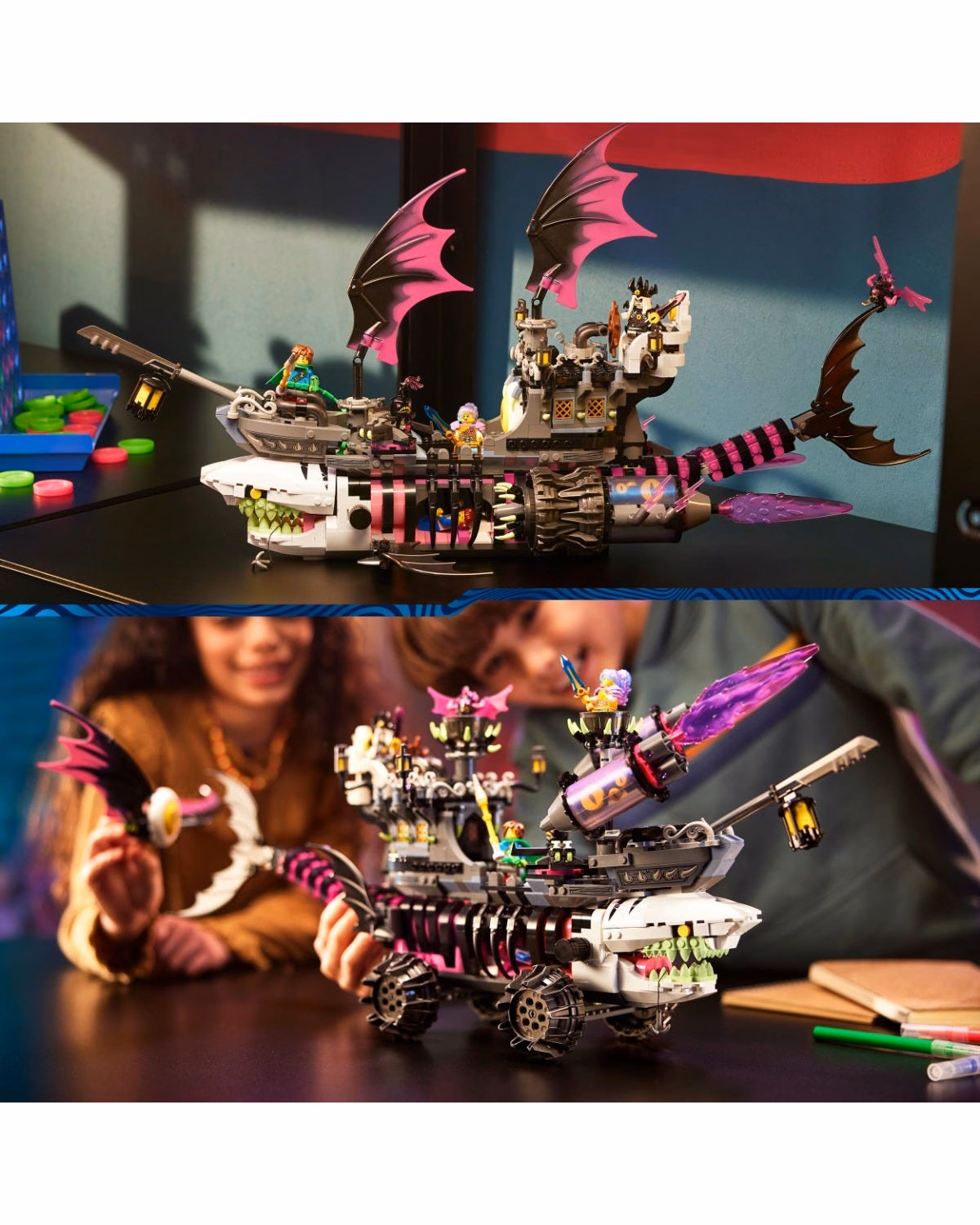 LEGO® 71469 Dreamzzz Nightmare Shark Ship, Pirate Ship Toy - 7
