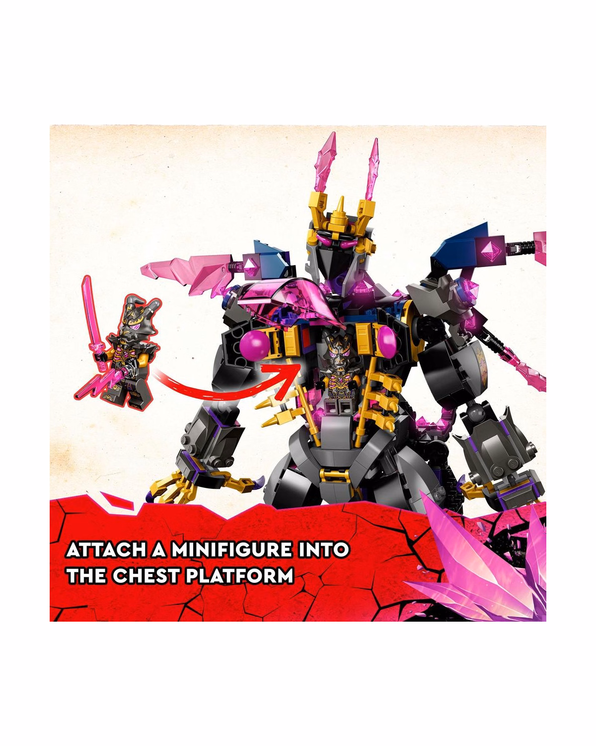 LEGO® 71772 Ninjago The Crystal King Action Figure Robot Set - 4