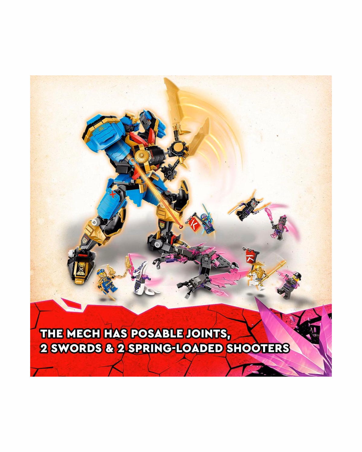 LEGO® 71775 Ninjago Nya's Samurai X MECH Action Figure Set - 6