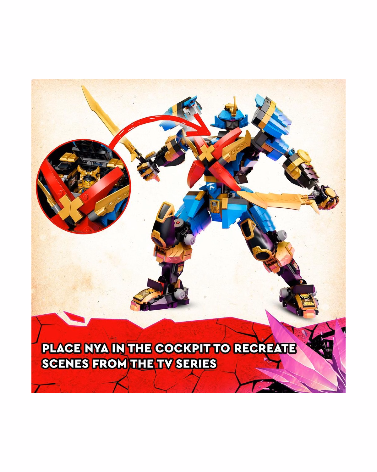LEGO® 71775 Ninjago Nya's Samurai X MECH Action Figure Set - 7