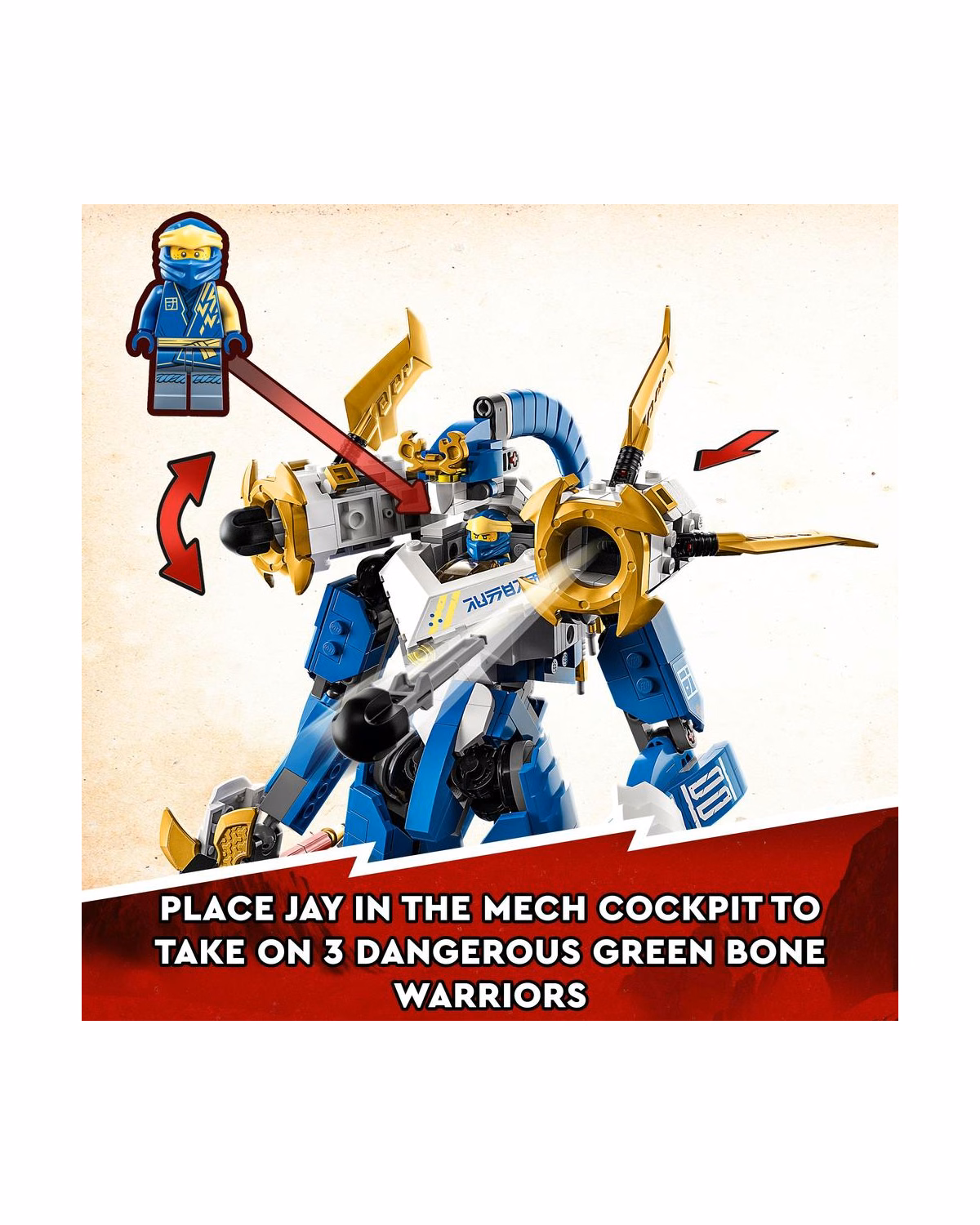 LEGO® 71785 Ninjago Jay’s Titan Mech Action Figure Battle Toy - 3