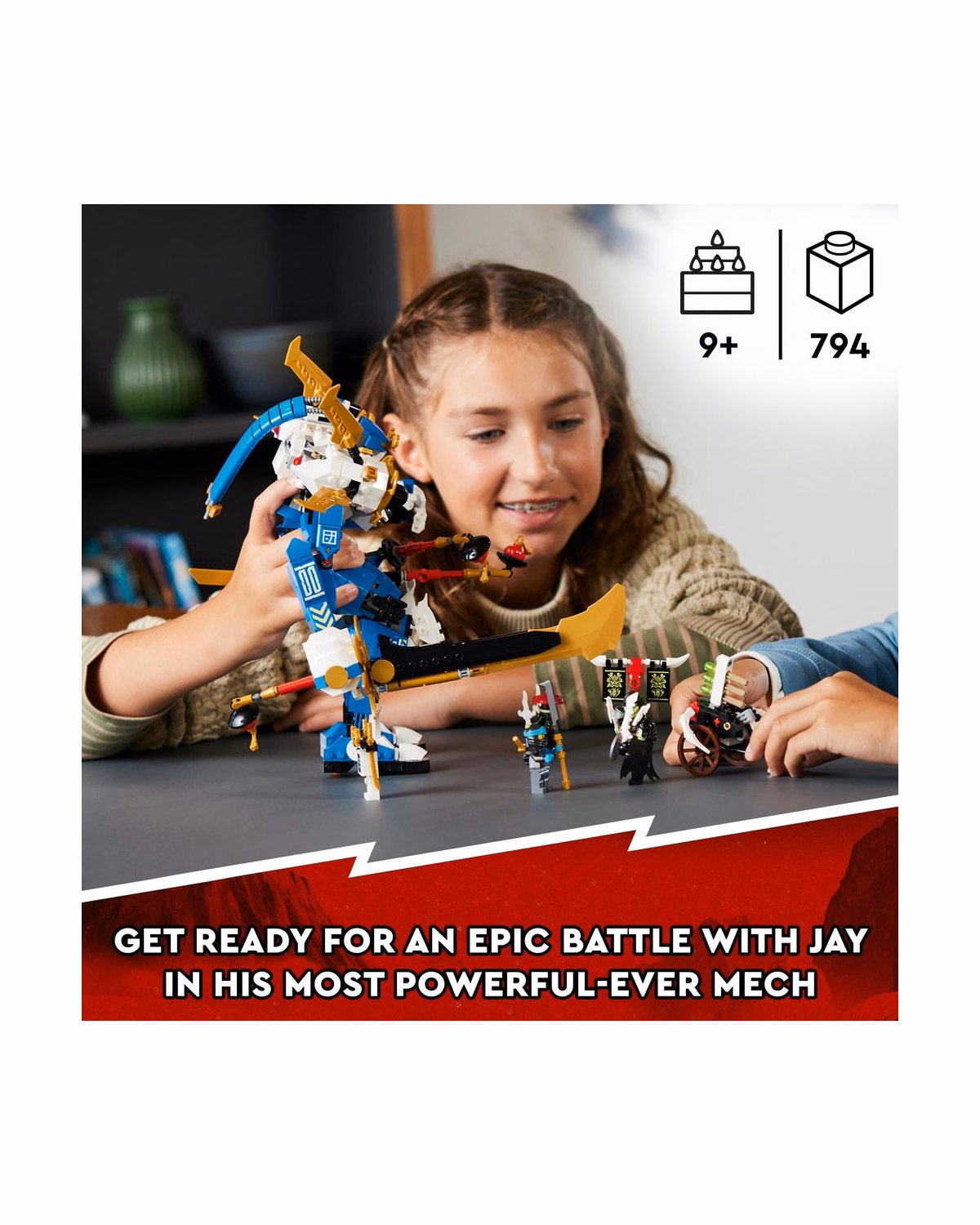 LEGO® 71785 Ninjago Jay’s Titan Mech Action Figure Battle Toy - 8
