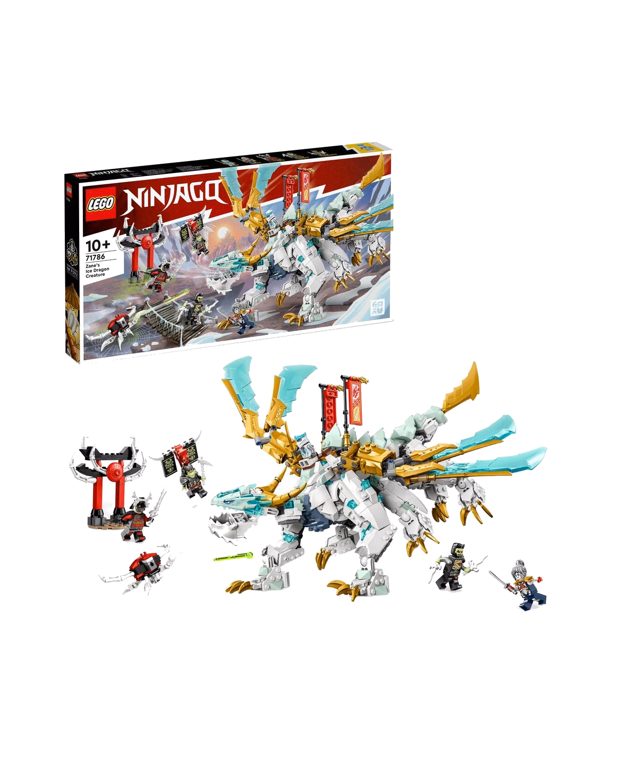 LEGO® 71786 Ninjago Zane’s Ice Dragon Creature Building Toy - 1