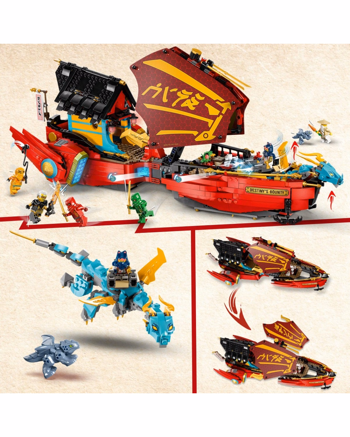 LEGO® 71797 Ninjago Destiny's Bounty - race against time Set - 4