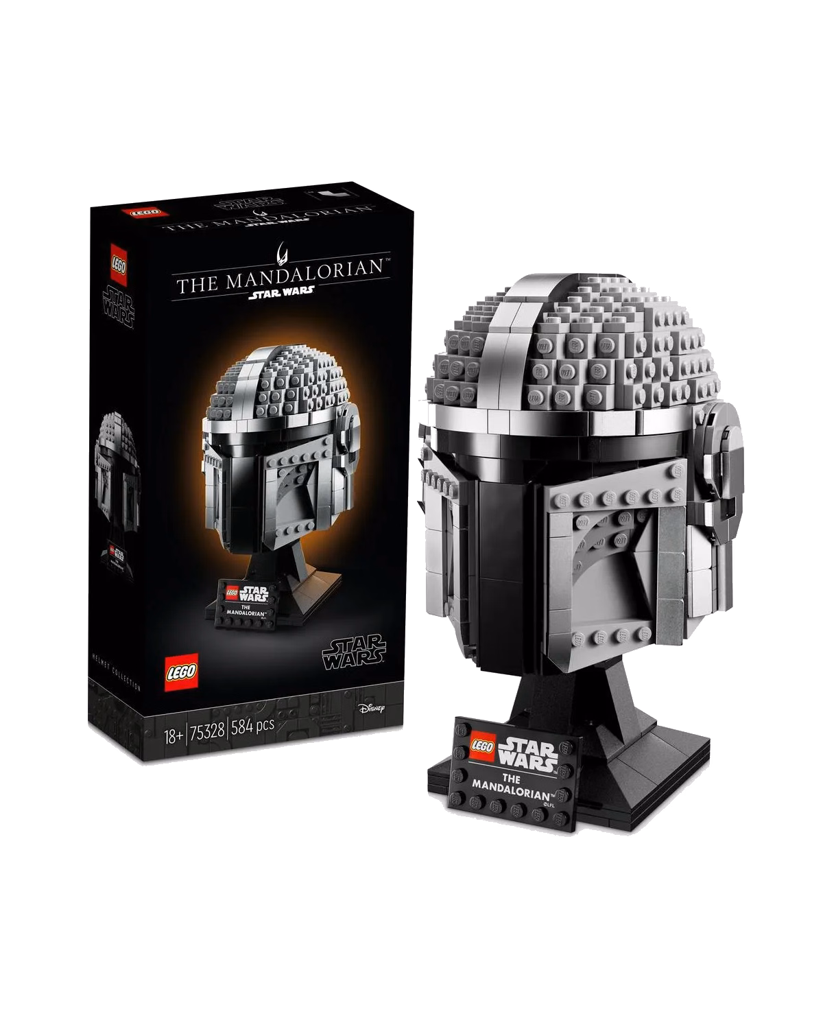 LEGO® 75328 Star Wars The Mandalorian Helmet Model Adult Set - 1